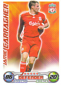 Jamie Carragher Liverpool 2008/09 Topps Match Attax #147